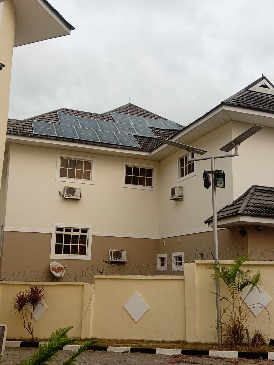 Hybrid solar install